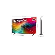LG 50 pulgadas TV LG NANOCELL 4K serie AI NANO82  con Smart TV WebOS24, 50NANO82T6B