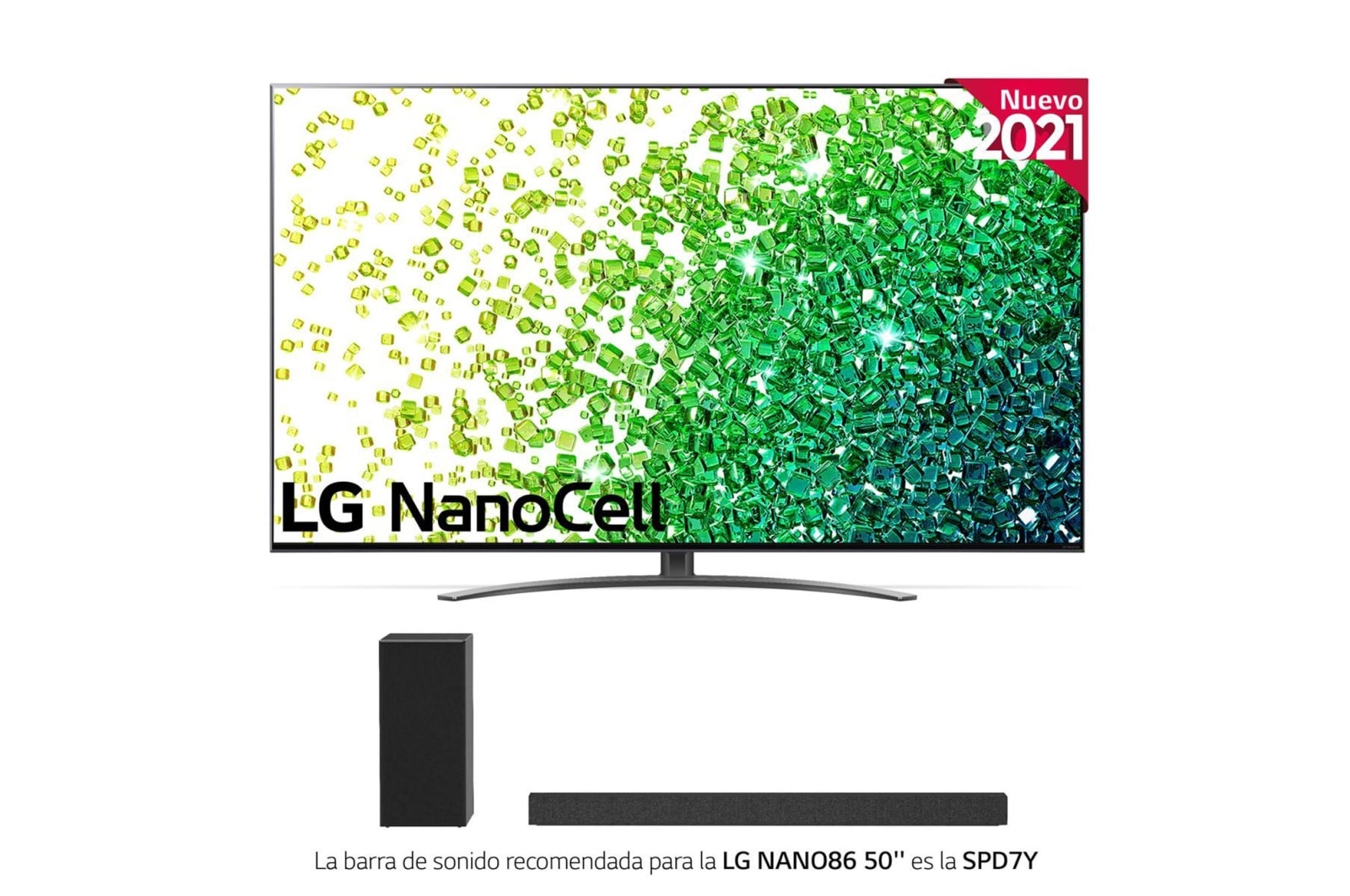 LG 4K NanoCell, SmartTV webOS 6.0, Procesador Inteligente 4K α7 Gen4 con AI, HDR Dolby Vision, DOLBY ATMOS [Clase de eficiencia energética G], 50NANO866PA