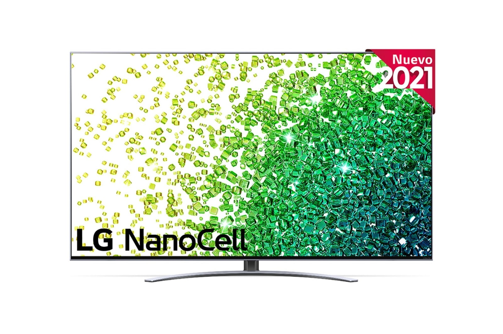 Vista frontal del LG NanoCell TV