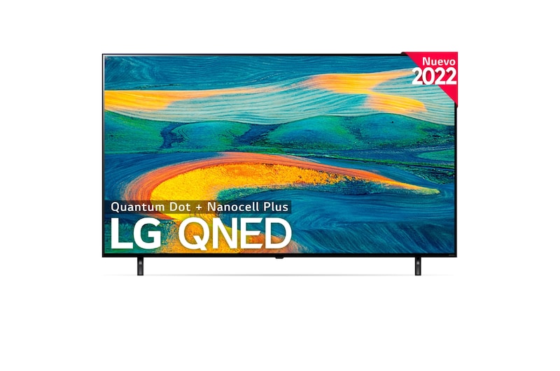 LG TV LG 4K QNED, Procesador Inteligente α5 Gen5 AI Processor 4K, compatible con formatos HDR 10, HLG y HGiG, Smart TV webOS22, perfecto para Gaming, 55QNED7S6QA