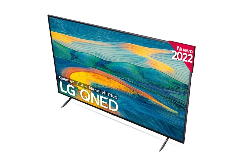 LG TV LG 4K QNED, Procesador Inteligente α5 Gen5 AI Processor 4K, compatible con formatos HDR 10, HLG y HGiG, Smart TV webOS22, perfecto para Gaming, 55QNED7S6QA