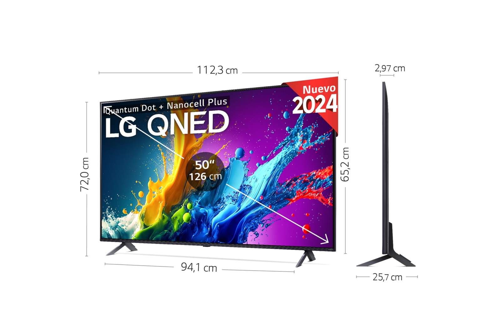 LG 50 pulgadas Smart TV LG QNED80 AI 4K 2024, 50QNED80T6A
