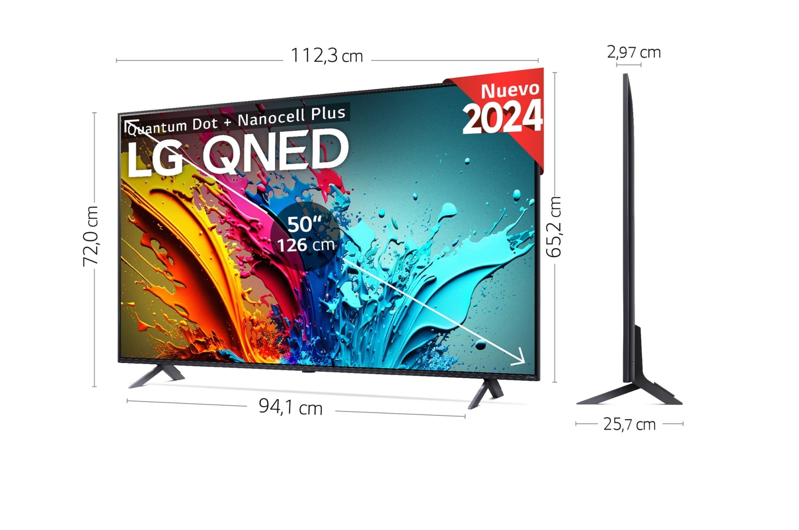 LG Outlet 50 pulgadas Smart TV LG QNED85 AI 4K 2024, 50QNED85T6A.OUTLET