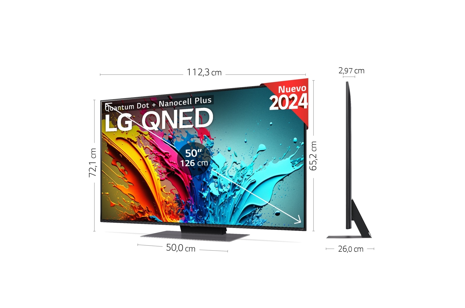 LG 50 pulgadas Smart TV LG AI QNED87 4K 2024, 50QNED87T6B