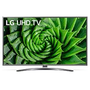 Vista frontal de LG 50UN81006LB SMART TV UHD 4K - Smart TV con Inteligencia Artificial, 126cm (50&#34;), Procesador Inteligente Quad Core, HDR 10 Pro, HLG, Sonido Ultra Surround, LED [Clase de eficiencia energética G] 50UN81006LB