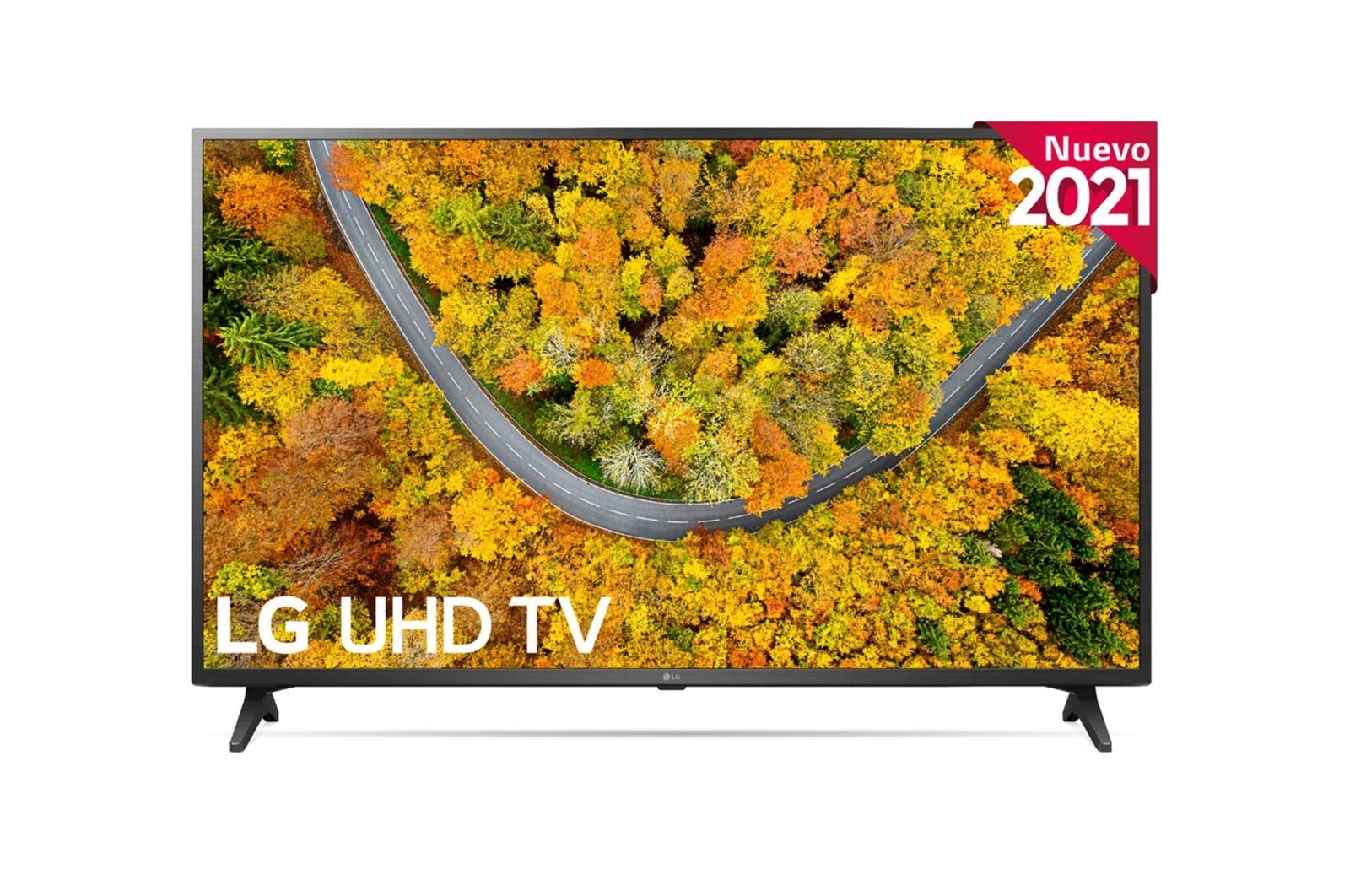 Vista frontal del LG UHD TV