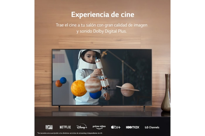 LG TV LG UHD 4K de 50'' Serie 78, Procesador Alta Potencia, HDR10 / Dolby Digital Plus, Smart TV webOS23., 50UR78006LK