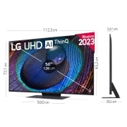 LG TV LG  UHD 4K de 50'' Serie 91, Procesador Alta Potencia, HDR10 / Dolby Digital Plus, Smart TV webOS23., 50UR91006LA