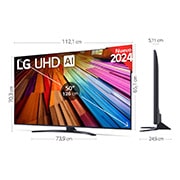 LG 50 pulgadas Smart TV LG UHD AI UT81 4K 2024, 50UT81006LA