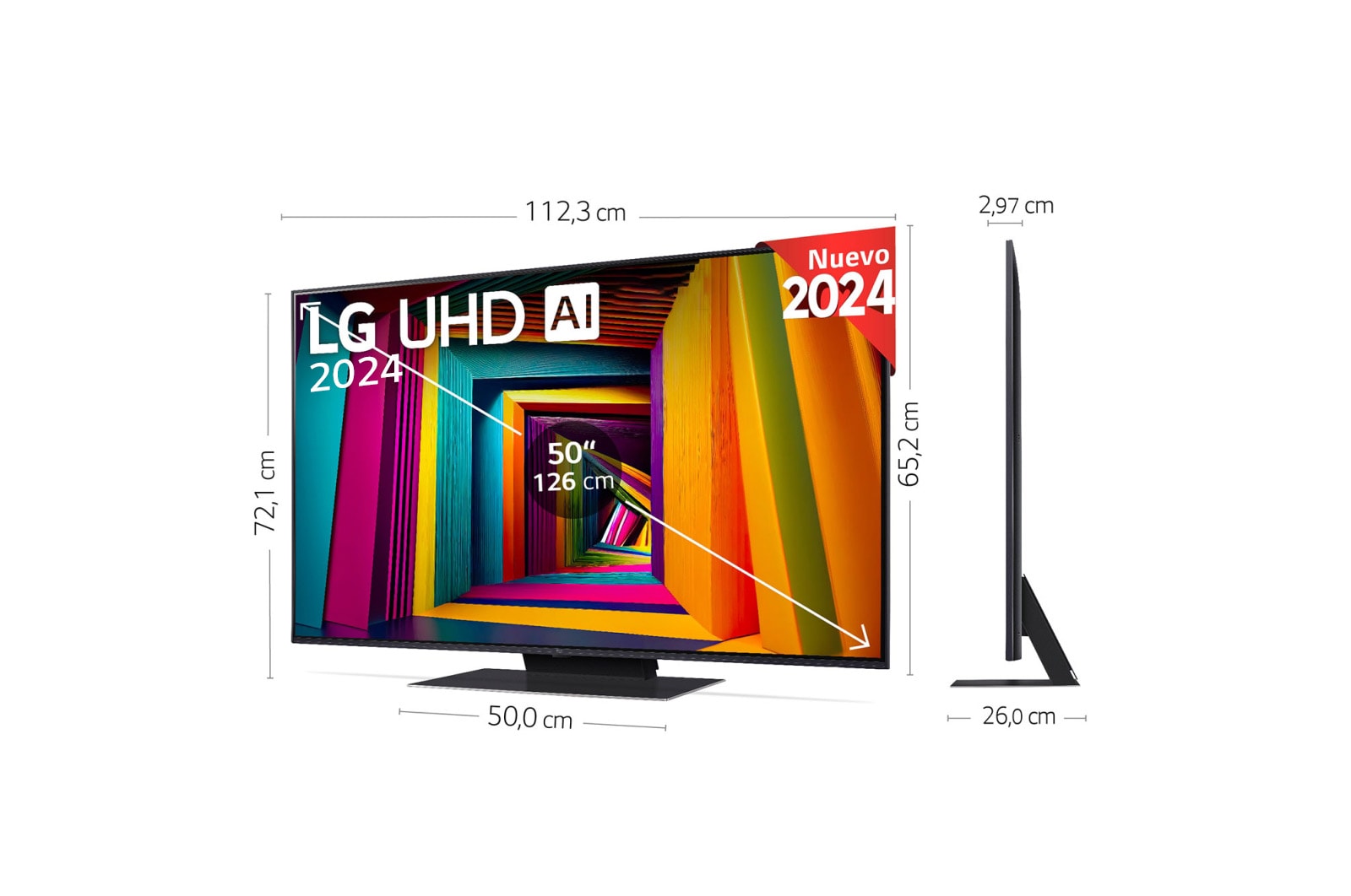 LG 50 pulgadas Smart TV LG UHD AI UT91 4K 2024, 50UT91006LA