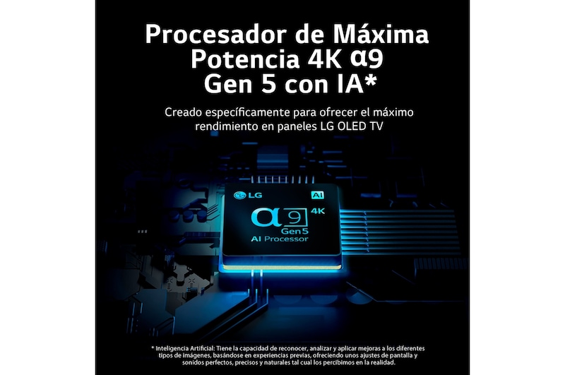 LG TV LG  4K OLED evo POSE, Procesador Inteligente de Máxima Potencia 4K a9 Gen 5 con IA, compatible con el 100% de formatos HDR, HDR Dolby Vision y Dolby Atmos.  Smart TV webOS22, el mejor TV para Gaming. , 55LX1Q6LA