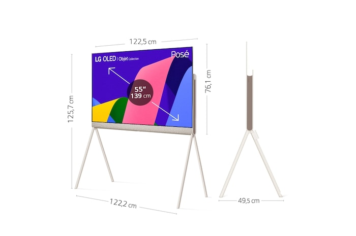 LG TV LG  4K OLED evo POSE, Procesador Inteligente de Máxima Potencia 4K a9 Gen 5 con IA, compatible con el 100% de formatos HDR, HDR Dolby Vision y Dolby Atmos.  Smart TV webOS22, el mejor TV para Gaming. , 55LX1Q6LA