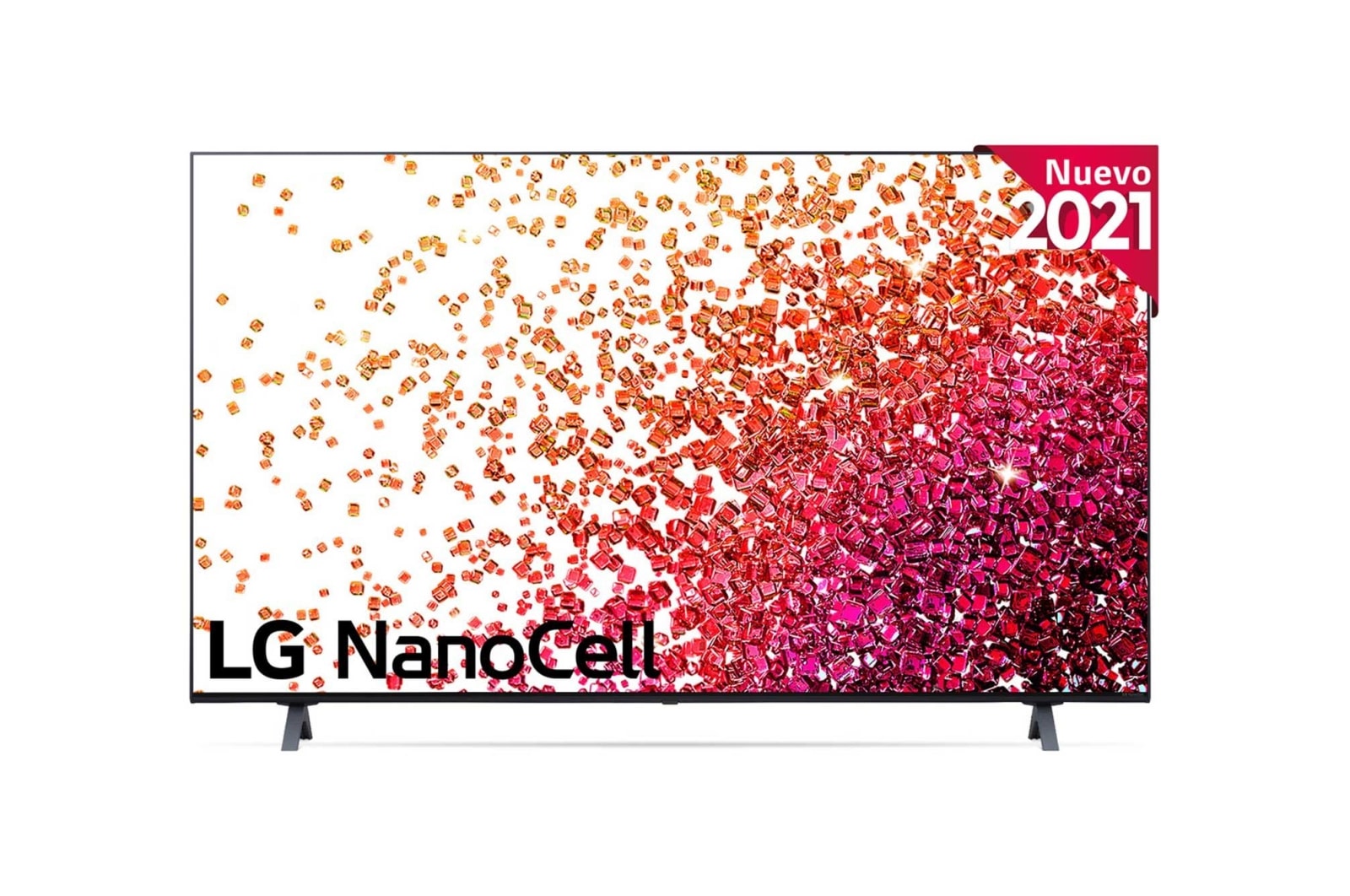 Vista frontal del LG NanoCell TV