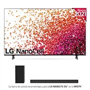 LG 4K NanoCell, SmartTV webOS 6.0, Procesador de Imagen 4k Quad Core [Clase de eficiencia energética G], 55NANO756PR
