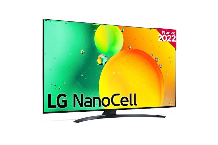 LG Televisor LG 4K Nanocell, Procesador de Gran Potencia 4K a5 Gen 5, compatible con formatos HDR 10, HLG y HGiG, Smart TV webOS22, 55NANO766QA