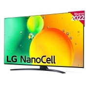LG Televisor LG 4K Nanocell, Procesador de Gran Potencia 4K a5 Gen 5, compatible con formatos HDR 10, HLG y HGiG, Smart TV webOS22, 55NANO766QA