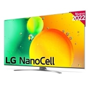 LG Televisor LG 4K Nanocell, Procesador de Gran Potencia 4K a5 Gen 5, compatible con formatos HDR 10, HLG y HGiG, Smart TV webOS22, 55NANO786QA
