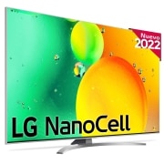 LG Televisor LG 4K Nanocell, Procesador de Gran Potencia 4K a5 Gen 5, compatible con formatos HDR 10, HLG y HGiG, Smart TV webOS22, 55NANO786QA