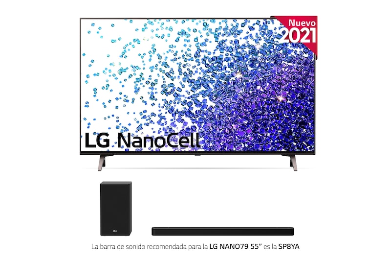 LG 4K NanoCell, SmartTV webOS 6.0, Procesador de Imagen 4k Quad Core [Clase de eficiencia energética G], 55NANO796PB