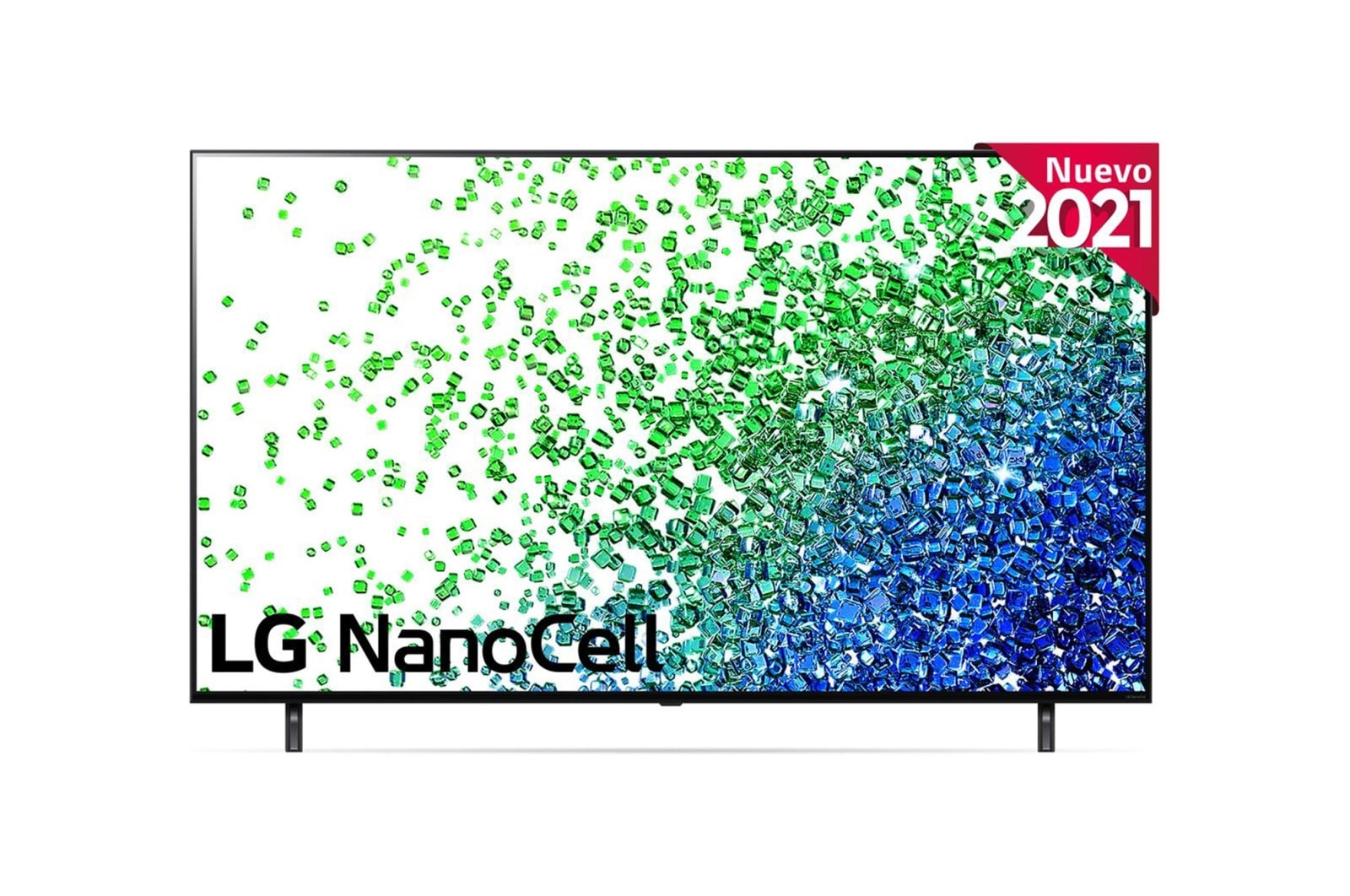 Vista frontal del LG NanoCell TV