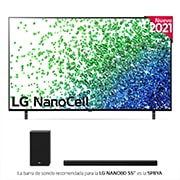 LG 4K NanoCell, SmartTV webOS 6.0, Procesador de Imagen 4k Quad Core [Clase de eficiencia energética G], 55NANO806PA