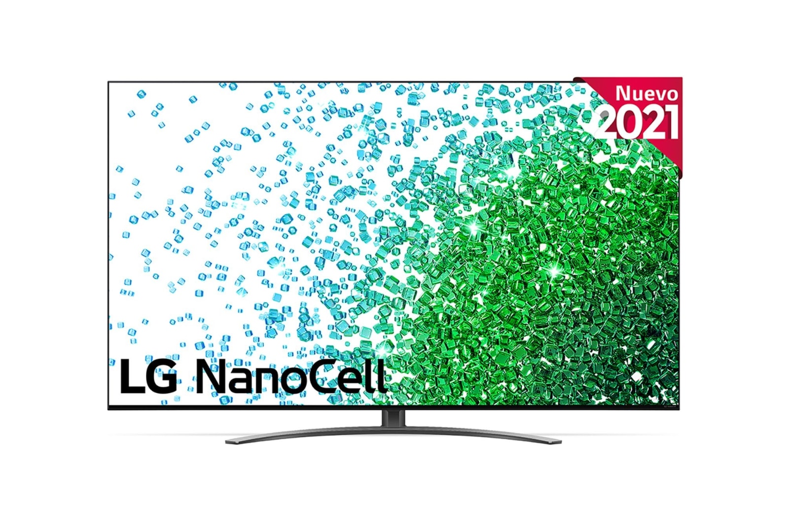 Vista frontal del LG NanoCell TV