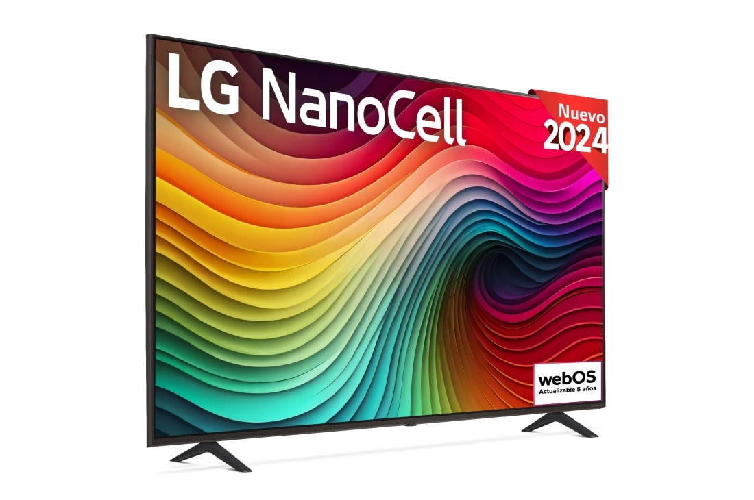 LG 55 pulgadas TV LG NANOCELL 4K serie AI NANO82  con Smart TV WebOS24, 55NANO82T6B