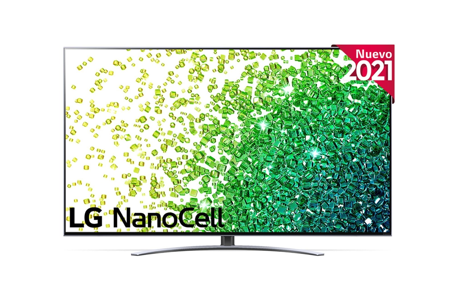 Vista frontal del LG NanoCell TV