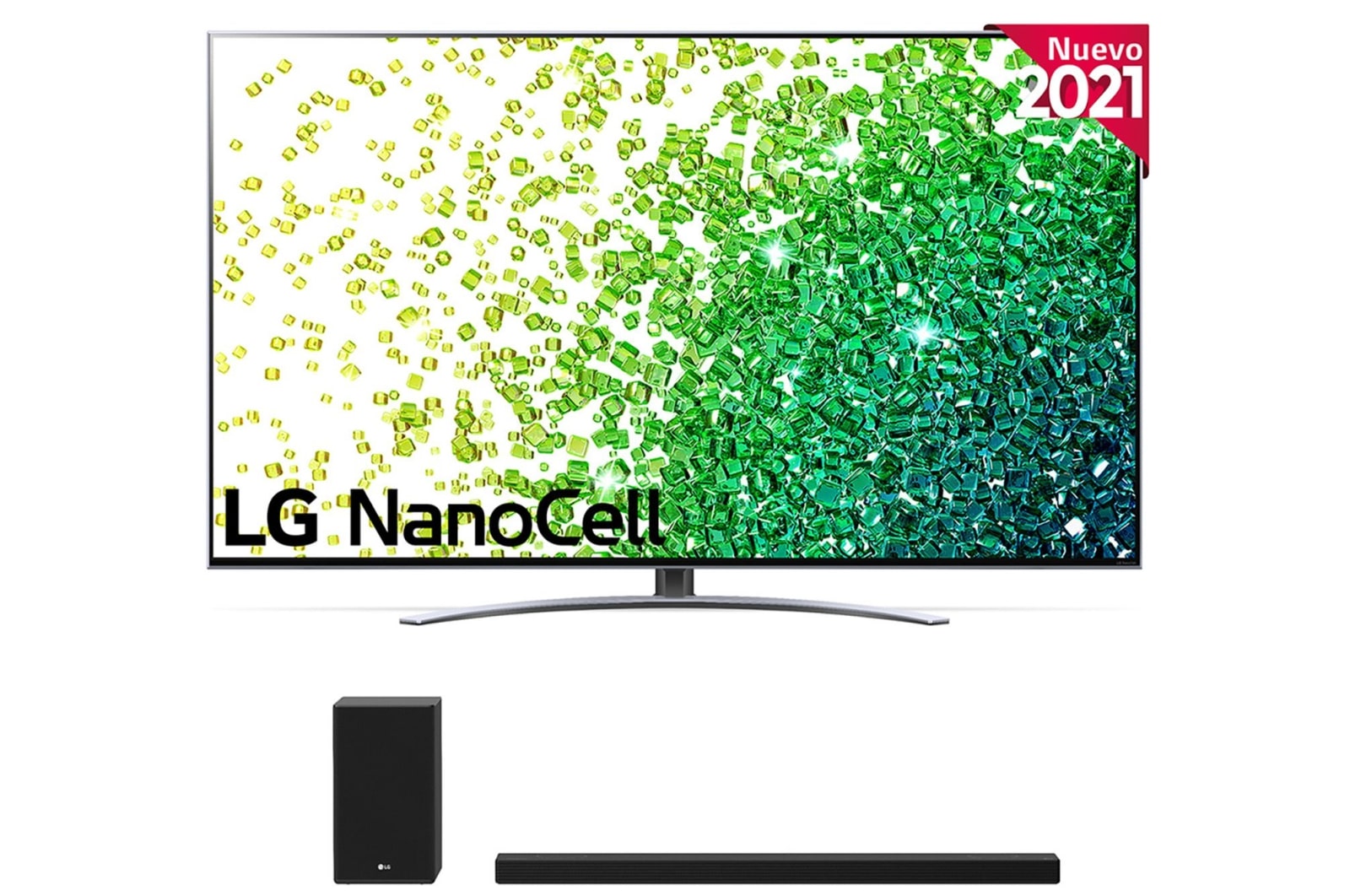 LG 4K NanoCell, SmartTV webOS 6.0, Procesador Inteligente 4K α7 Gen4 con AI, HDR Dolby Vision, DOLBY ATMOS [Clase de eficiencia energética G], 55NANO886PB