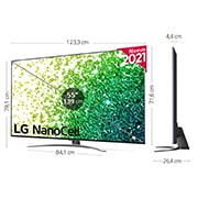 LG 4K NanoCell, SmartTV webOS 6.0, Procesador Inteligente 4K α7 Gen4 con AI, HDR Dolby Vision, DOLBY ATMOS [Clase de eficiencia energética G], 55NANO886PB