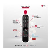 LG 4K NanoCell, SmartTV webOS 6.0, Procesador Inteligente 4K α7 Gen4 con AI, HDR Dolby Vision, DOLBY ATMOS [Clase de eficiencia energética G], 55NANO886PB