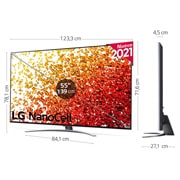 LG 4K NanoCell, SmartTV webOS 6.0, Procesador Inteligente 4K α7 Gen4 con AI, HDR Dolby Vision, DOLBY ATMOS [Clase de eficiencia energética G], 55NANO926PB
