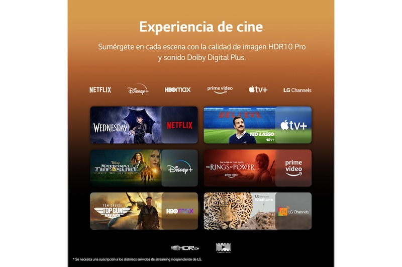 LG TV LG QNED 4K de 55'' Serie 75, Procesador Alta Potencia, HDR10 / Dolby Digital Plus, Smart TV webOS23, , 55QNED756RA