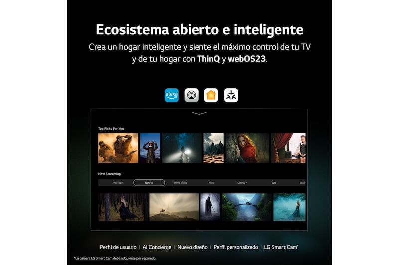 LG TV LG QNED 4K de 55'' Serie 75, Procesador Alta Potencia, HDR10 / Dolby Digital Plus, Smart TV webOS23, , 55QNED756RA