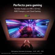 LG TV LG  QNED 4K de 55'' Serie 75, Procesador Alta Potencia, HDR10 / Dolby Digital Plus, Smart TV webOS23, , 55QNED756RA