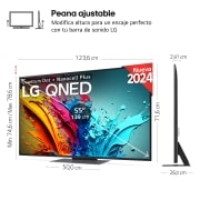 LG Outlet 55 pulgadas Smart TV LG AI QNED87 4K 2024, 55QNED87T6B.OUTLET
