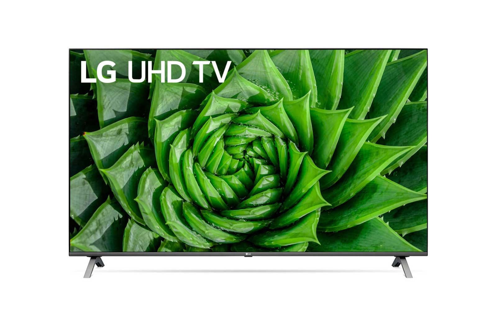 Vista frontal de LG 55UN80006LA SMART TV UHD 4K - Smart TV con Inteligencia Artificial, 139cm (55&#34;), Procesador Inteligente Quad Core, HDR 10 Pro, HLG, Sonido Ultra Surround, LED [Clase de eficiencia energética G] 55UN80006LA