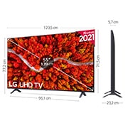 LG 4K UHD, SmartTV webOS 6.0, Procesador de Imagen 4K Quad Core [Clasificación energética G], 55UP80006LR