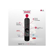 LG 4K UHD, SmartTV webOS 6.0, Procesador de Imagen 4K Quad Core [Clasificación energética G], 55UP80006LR