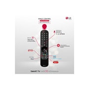 LG 4K UHD, SmartTV webOS 6.0, Procesador de Imagen 4K Quad Core [Clasificación energética G], 55UP81006LA