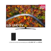 LG 4K UHD, SmartTV webOS 6.0, Procesador de Imagen 4K Quad Core [Clasificación energética G], 55UP81006LA