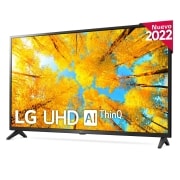 LG Televisor LG 4K UHD, Procesador de Gran Potencia 4K a5 Gen 5, compatible con formatos HDR 10, HLG y HGiG, Smart TV webOS22., 55UQ75006LF