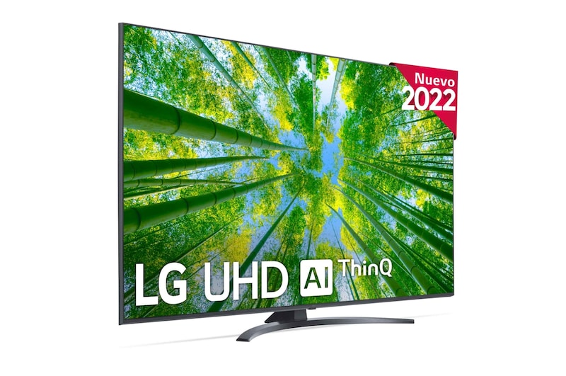 LG Televisor LG 4K UHD, Procesador de Gran Potencia 4K α5 Gen 5, compatible con formatos HDR 10, HLG y HGiG, Smart TV webOS22., 55UQ81006LB