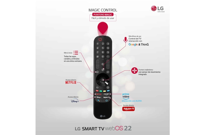 LG Televisor LG 4K UHD, Procesador de Gran Potencia 4K α5 Gen 5, compatible con formatos HDR 10, HLG y HGiG, Smart TV webOS22., 55UQ81006LB
