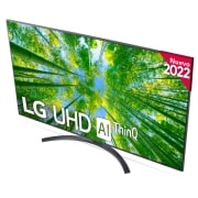 LG Televisor LG 4K UHD, Procesador de Gran Potencia 4K α5 Gen 5, compatible con formatos HDR 10, HLG y HGiG, Smart TV webOS22., 55UQ81006LB