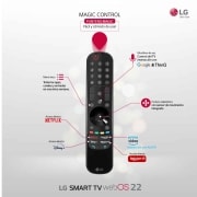 LG Televisor LG 4K UHD, Procesador de Gran Potencia 4K α5 Gen 5, compatible con formatos HDR 10, HLG y HGiG, Smart TV webOS22., 55UQ81006LB