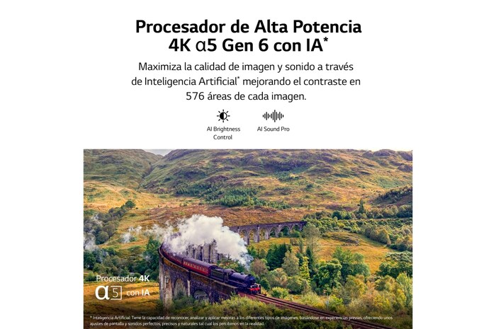 LG Outlet TV LG UHD 4K de 55'' Serie 81, Procesador Alta Potencia, HDR10 / Dolby Digital Plus, Smart TV webOS23, 55UR81006LJ.OUTLET