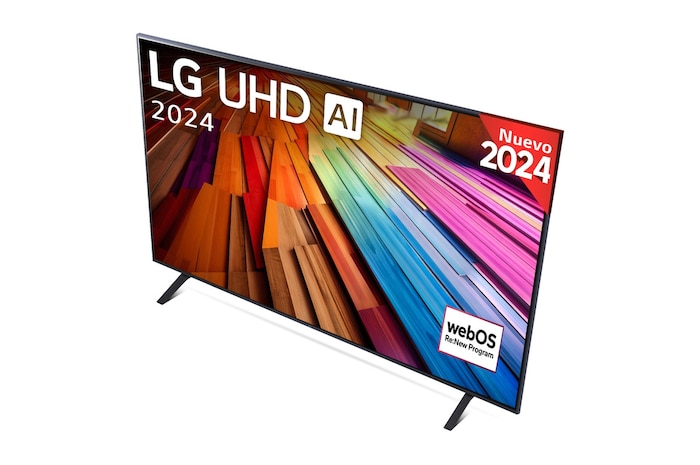 LG 55 pulgadas TV LG UHD AI 4K serie UT80  con Smart TV WebOS24, 55UT80006LA