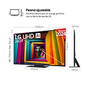 LG 55 pulgadas Smart TV LG UHD AI UT91 4K 2024, 55UT91006LA