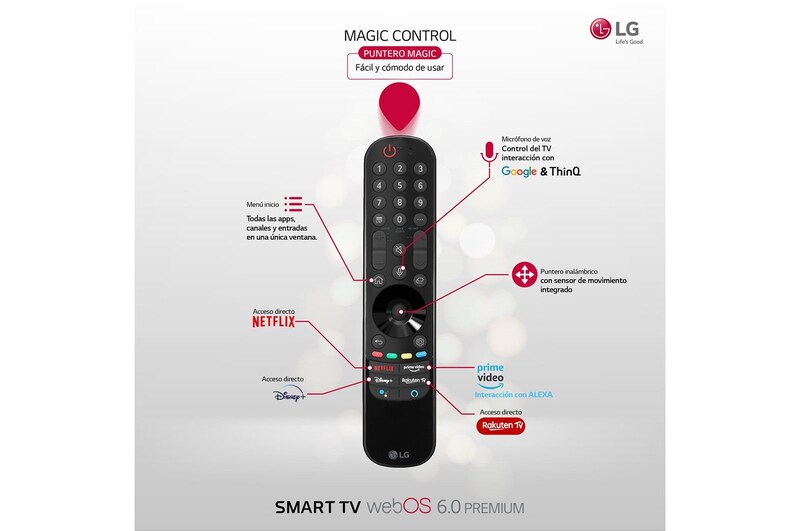 LG 4K UHD, SmartTV webOS 6.0, Procesador de Imagen 4K Quad Core [Clasificación energética G], 60UP80006LR